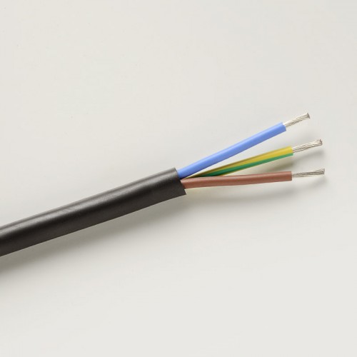 SIHF (1.5, 3c) silicone cable in black